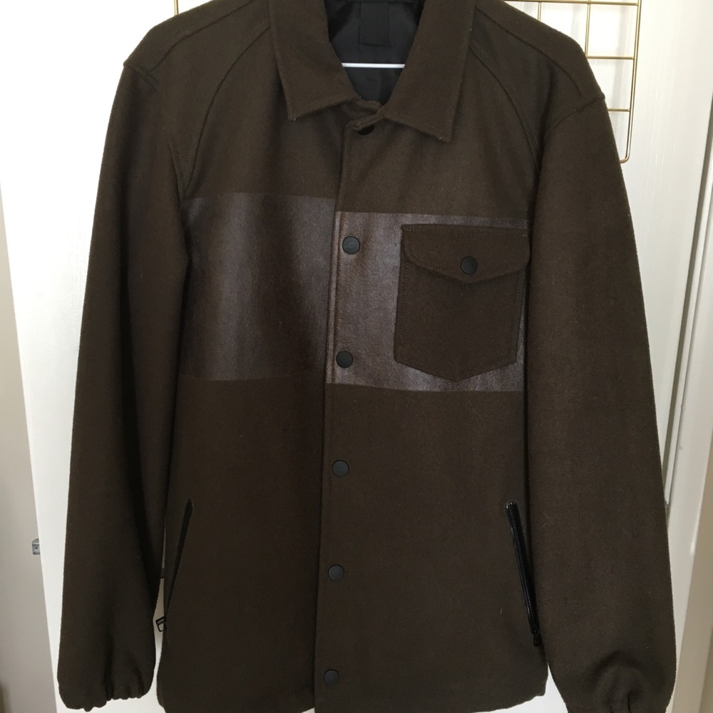 Black Scale wool jacket (large).